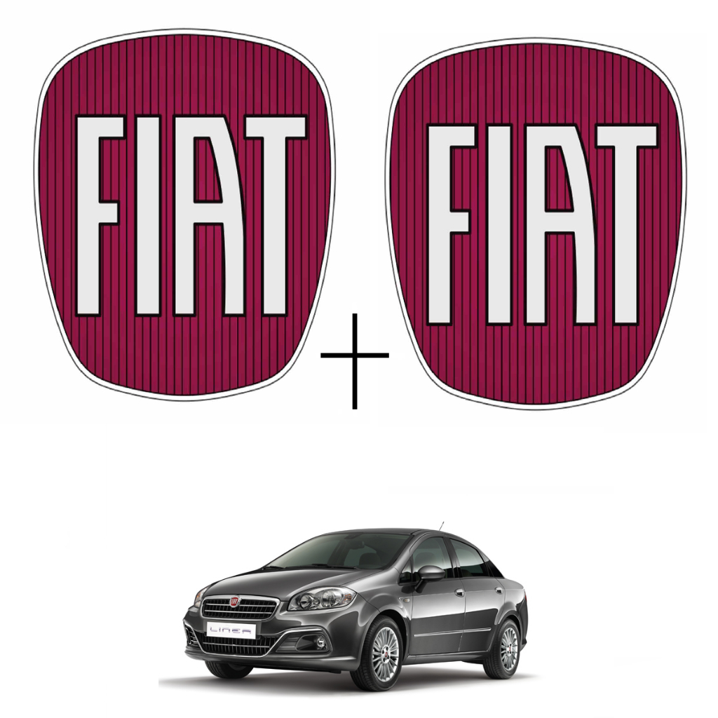 Kit Aplique Emblemas Fiat Grade E Portamala Fiat Linea