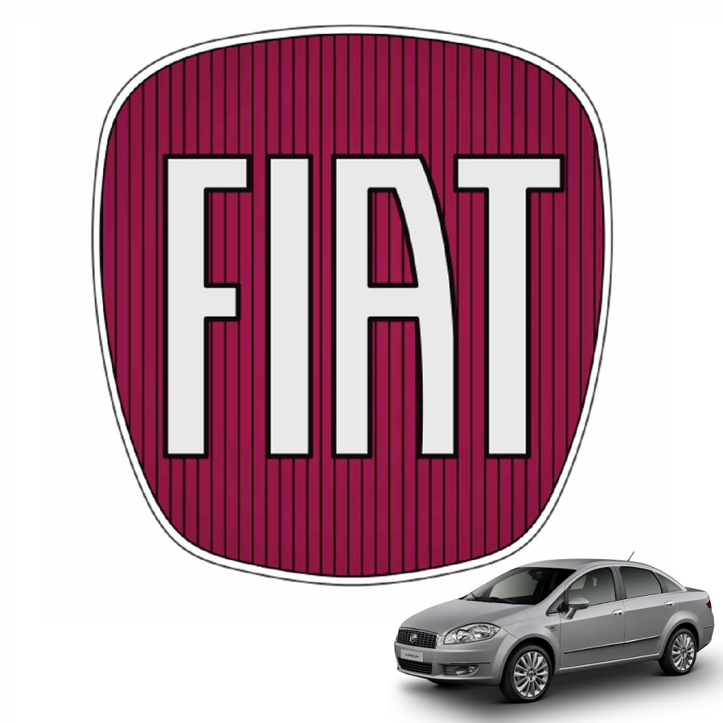 1 Aplique Emblema Fiat Linea Grade ou Porta mala