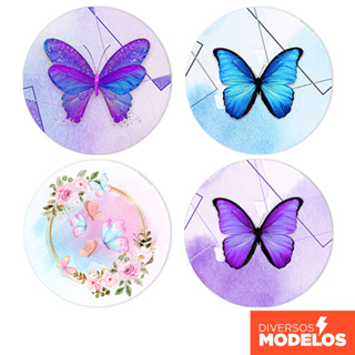 Painel Redondo Borboleta em tecido 1,50m com Elástico para Festas em Oferta na Shopee