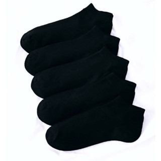 Kit 24 Pares de Meias Pretas Soquete Cano Curto Masculina Feminina Unissex varejo
