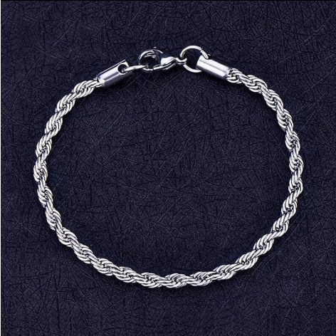Pulseira Masculina Cordão Baiano aço inox Legítimo Prata ou Dourado Original em Oferta na Shopee
