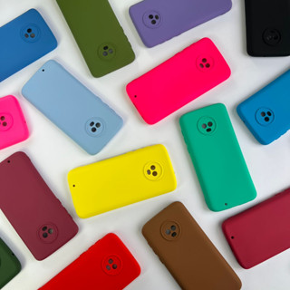 Capinha Para Motorola Moto G6 / Capa Case Silicone Aveludada Colorida Forrada (CF26)