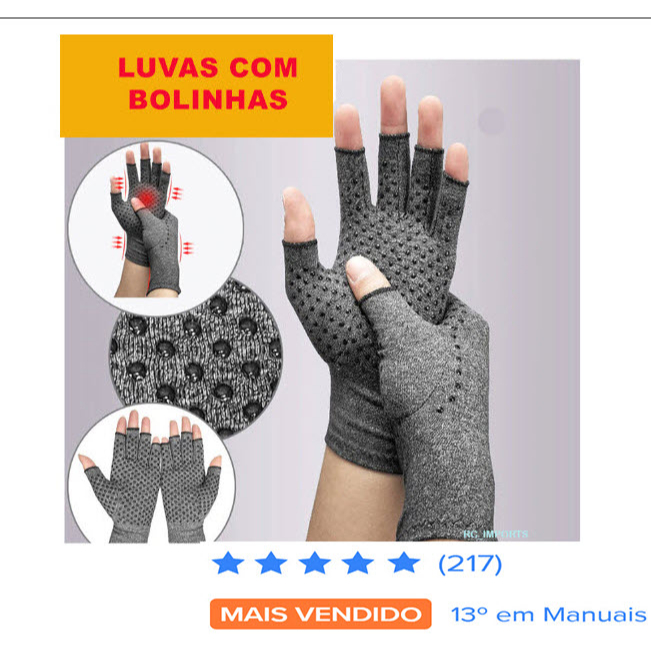 Luvas Compressão Para Terapia Artrite Reumatoide Tendinite Carpo