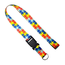 Chaveiro Autista Autismo Cordão Moto Pescoço Engate Rápido