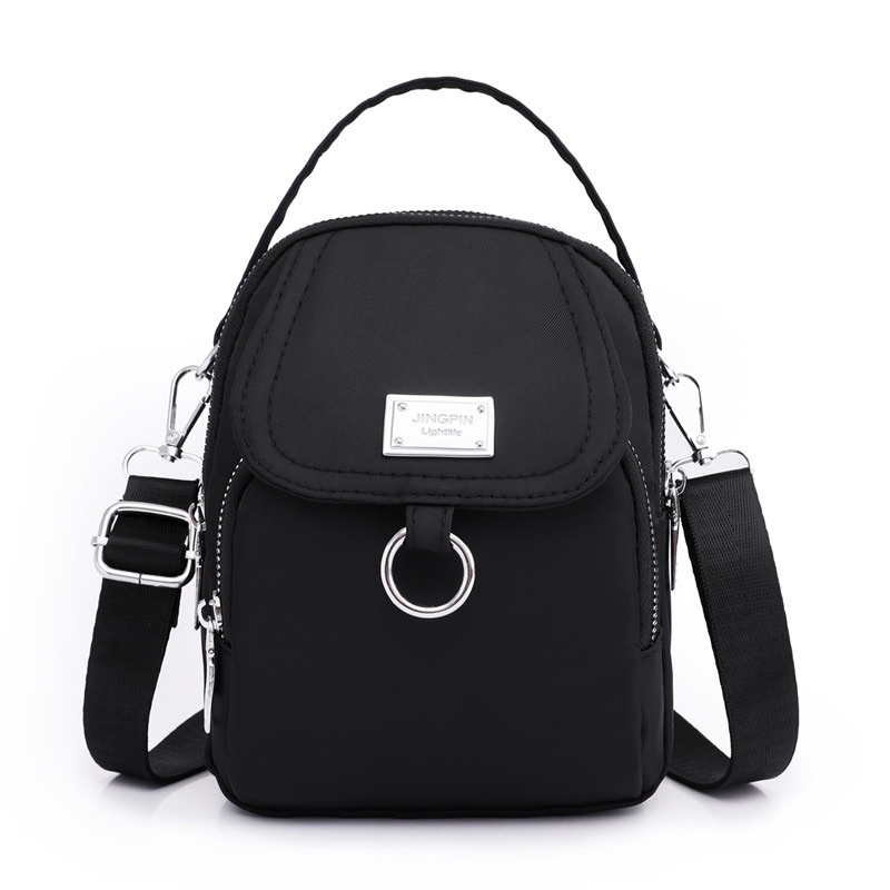 bolsa feminina transversal nylon impermeável  “lightlife” em Oferta na Shopee