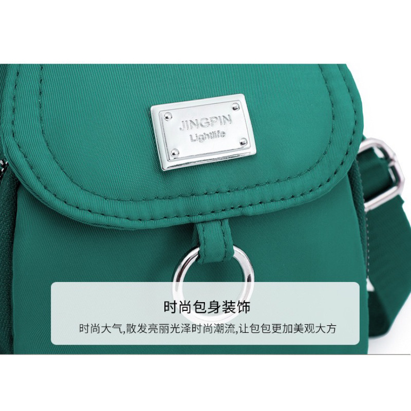 bolsa feminina transversal nylon impermeável  “lightlife”