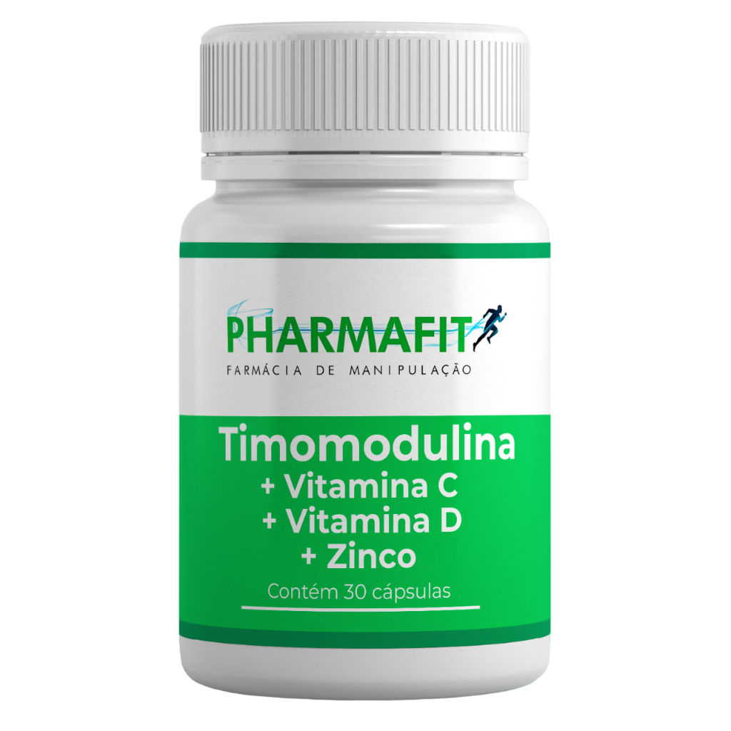Timomodulina 80mg+ Vit C 500mg + Vit. D 1.000 UI + Zinco 20mg com 30caps