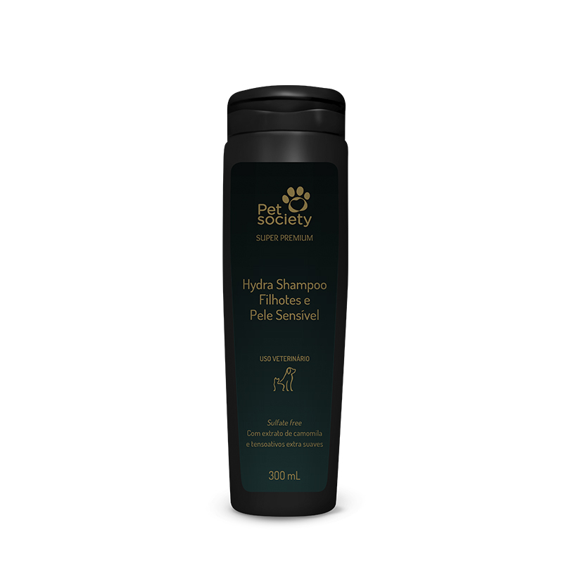 Shampoo Pet Cães e Gatos Hydra Super Premium Para Filhotes E Pele Sensível 300mL