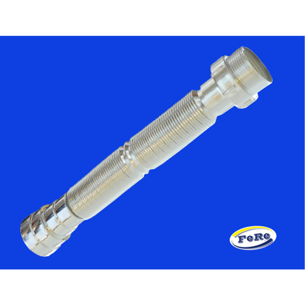 SIFÃO FLEXIVEL CROMADO CROMADO / PRATA PORCA PVC MARCA FERE
