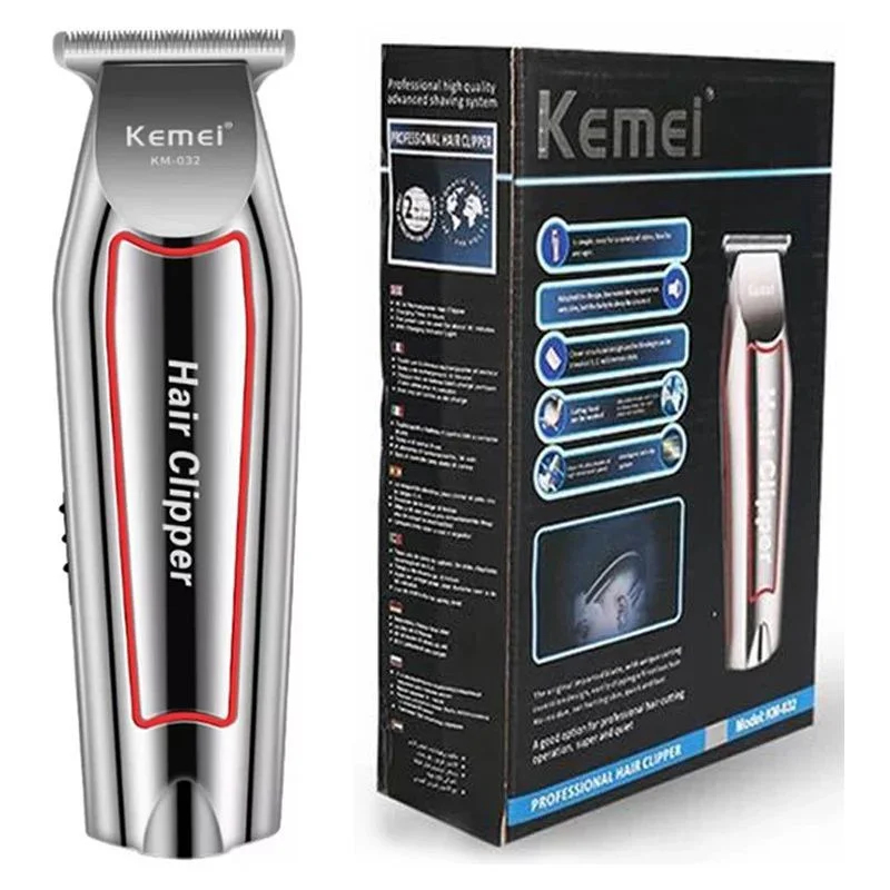 Maquina Acabamento Cabelo Barba Profissional Kemei Km 032 Maquina Acabamento Cabelo Barba Profissional Kemei Km 032