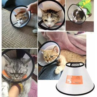 Colar Elizabetano Pós Cirúrgico Pet Cachorro e Gato Proteção Para Evitar Mordida E Lamber…