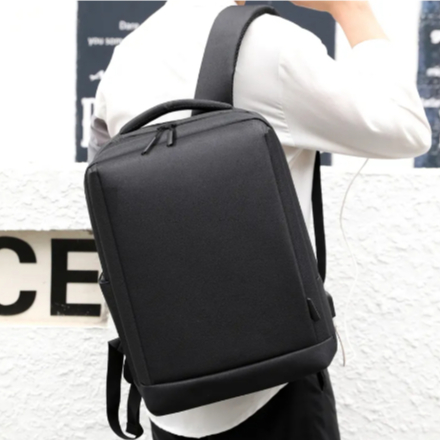 Mochila Notebook 15,6 Cabo USB Entrada Fone P2 Unissex Executiva ref: 1908/1908A