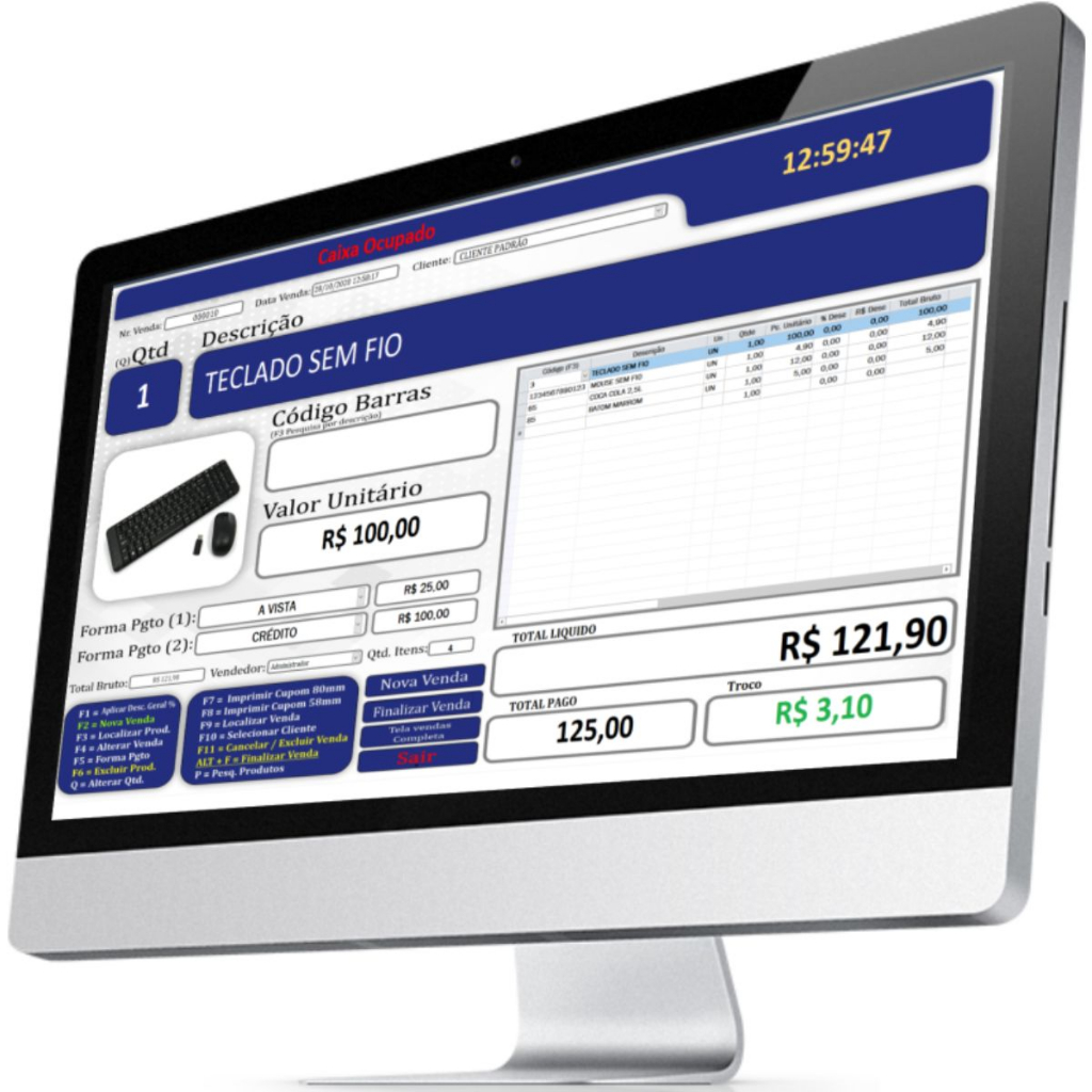 Pen Drive Sistema de vendas e Gestão De Estoque, Compras, Sistema Carne, Loja, Pdv, Controle de Vendas a Prazo, Ordem de Serviço, Assistência técnica