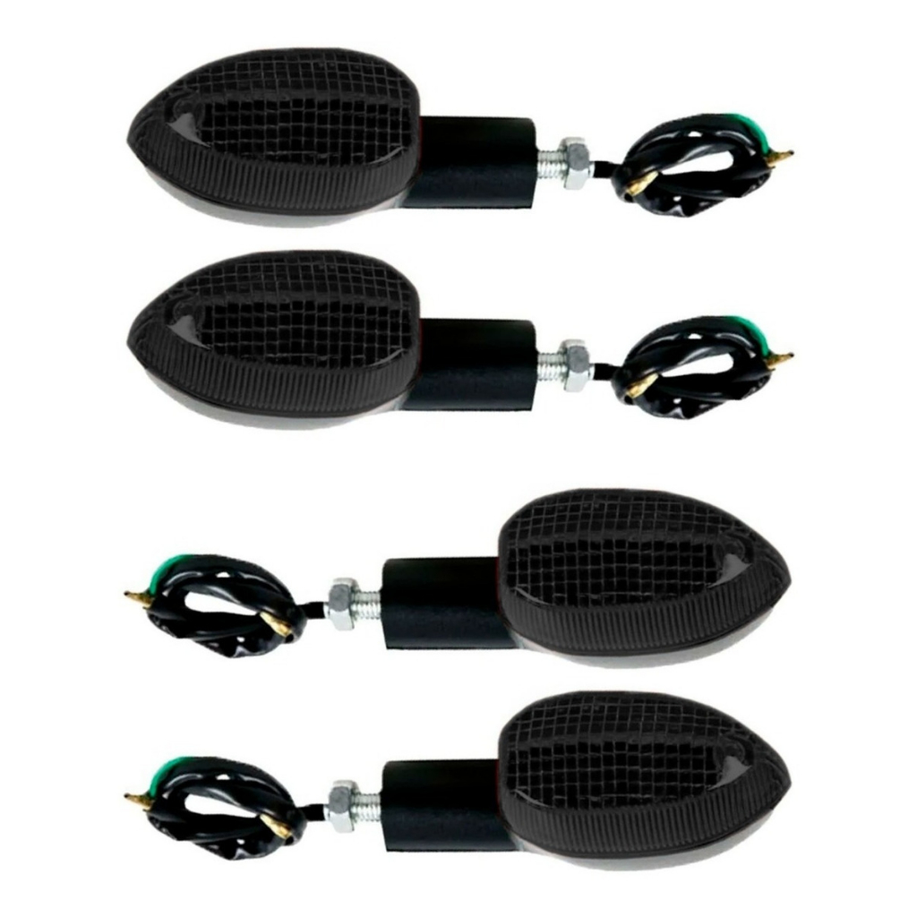 Pisca Seta Xtz125 Fazer Lander Tenere 250 Fume Escuro 4 Peças