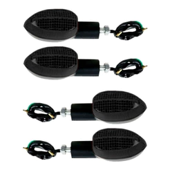 Pisca Seta Xtz125 Fazer Lander Tenere 250 Fume Escuro 4 Peças