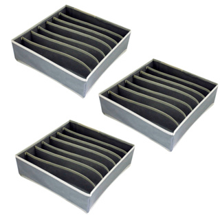 Kit Com 3 Organizadores Calcinha Sutiã Cueca 7 Compartimentos em Oferta na Shopee