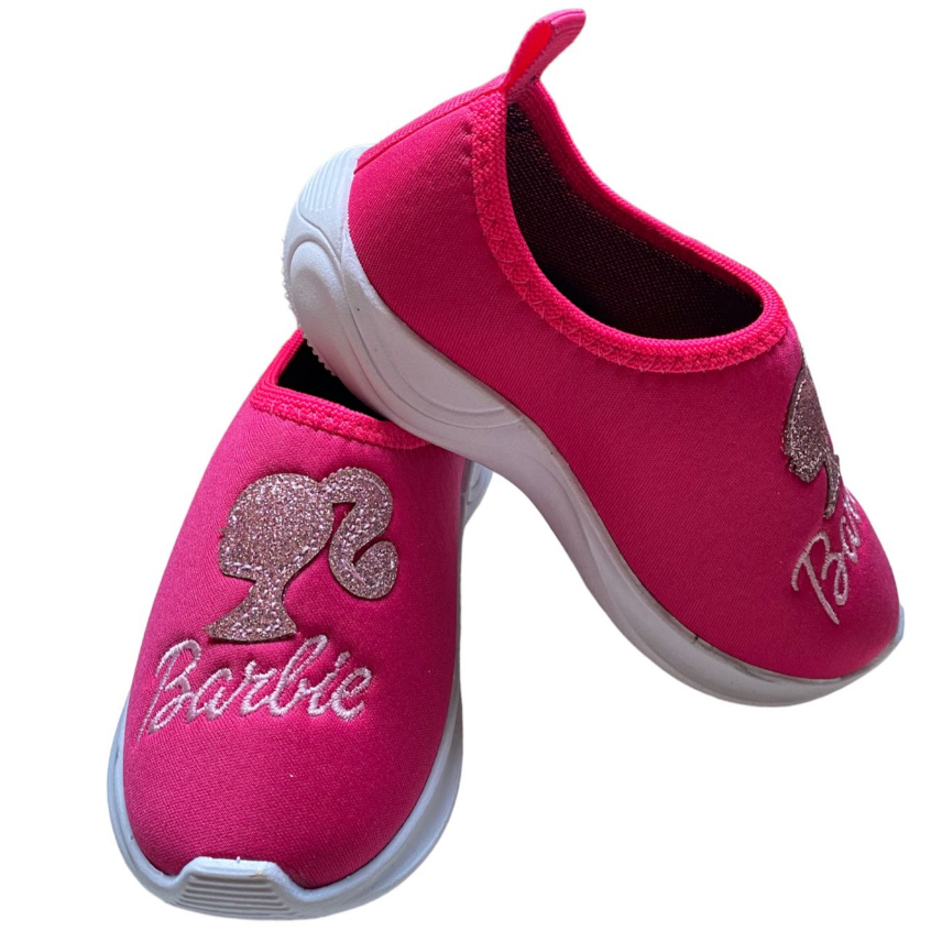 Tênis Barbie Infantil Feminino Lançamento Calce fácil Barato Confortável e Barato Qpesinho