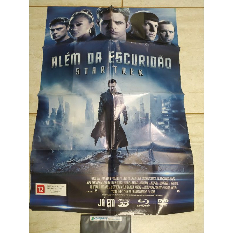 Poster Filme Além Da Escuridão Star Trek (De Locadora, sem Dvd) original usado
