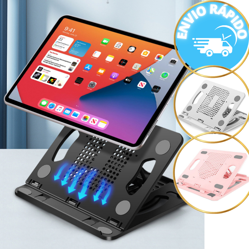 Suporte  Notebook  De Mesa Ergonômico  Dobrável Ajustável Suporte Tablet Celular Portátil