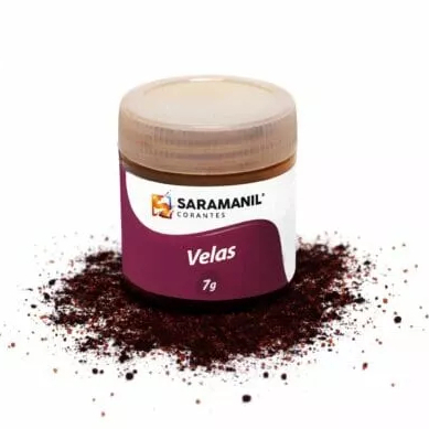 Corante de Vela Vermelho 7g Pó Saramanil Anilina A Óleo Tingimento Parafinas barra lentilha gel cera — imagem 2 de 2