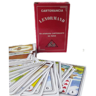 Baralho Cigano Lenormand Tarot 36 Cartas com Manual da Afamada Cartomante de Paris em Oferta na Shopee