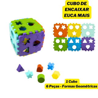 Cubo Didático Educa Mais Da Kendy 14x14 cm brinquedo educativo