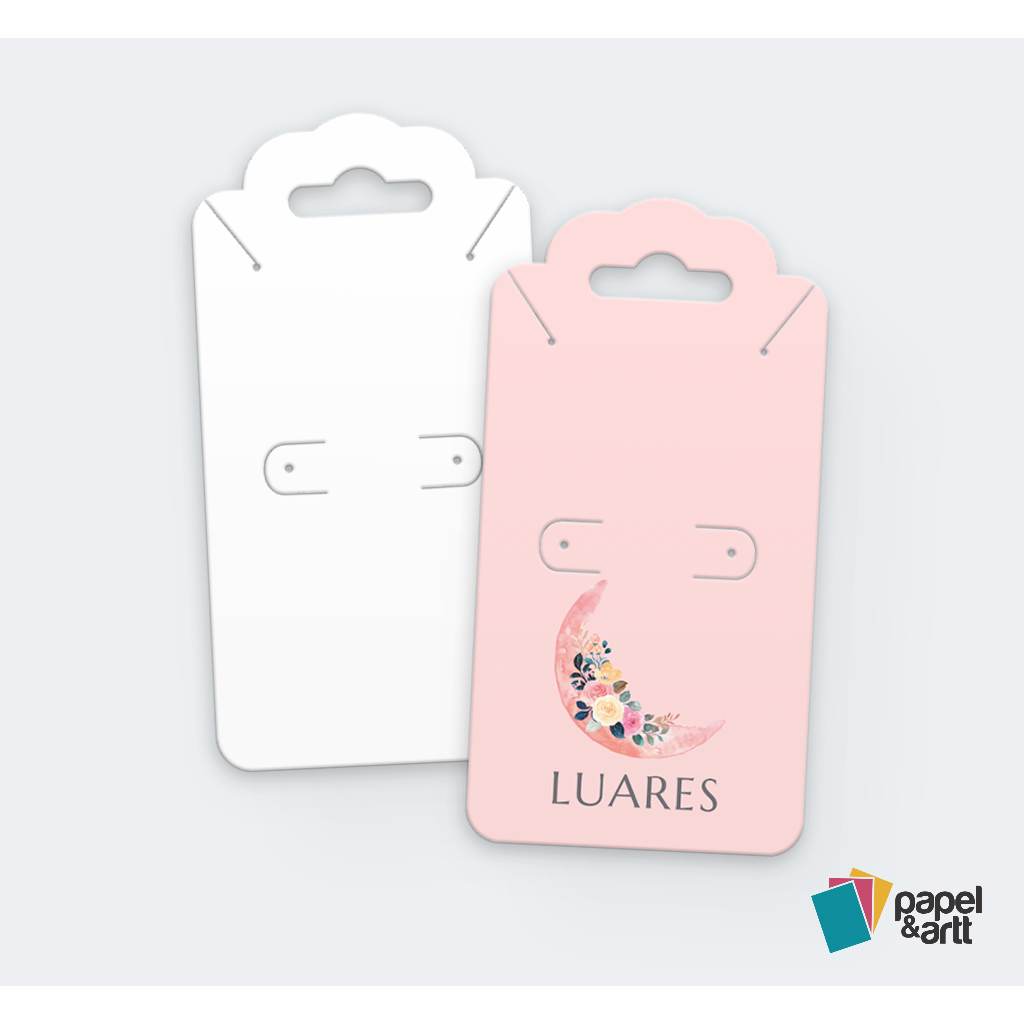 Tags Cartela Personalizada para Colar Brinco Conjunto Bijuterias e Joias