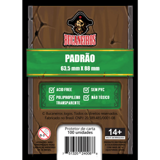 Sleeve Padrão Bucaneiros (63,5x88mm) - 100 Unidades - Shield - Pokemon Magic Kpop em Oferta na Shopee