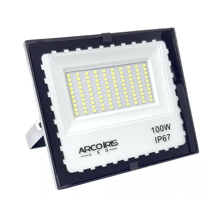 Mini Refletor Holofote Led Arco-íris 100w Branco Frio Ip67 Bivolt