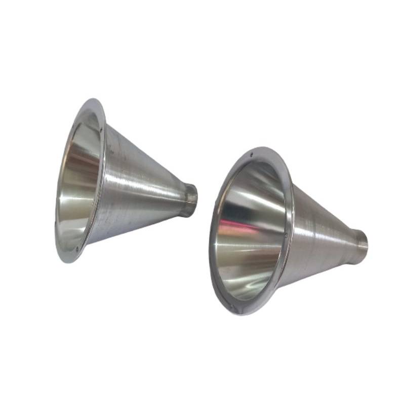 2 expansor corneta de alumínio curto,  cone com rosca