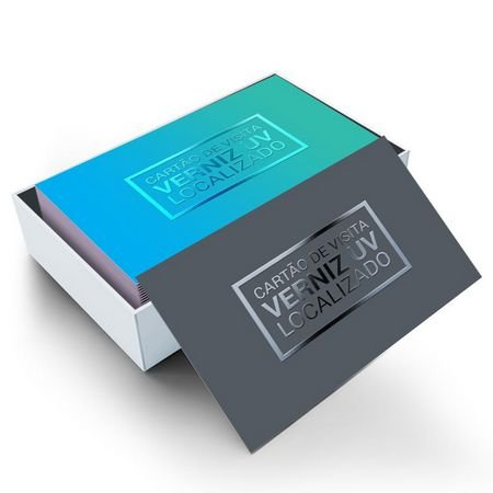 Cartão de Visita Premium 300g Fosco com Brilho / Verniz Localizado