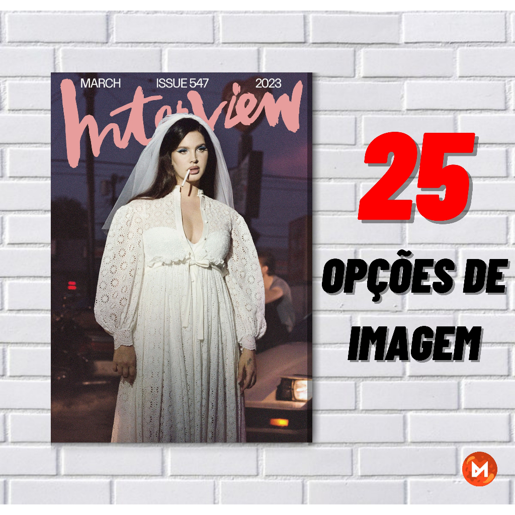 LANA DEL REY | Placa Decorativa | Quadros Decorativos | POP | CELEBRIDADES