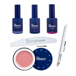 kit bluwe naturalidade Gel querido nude+ step 1 + adesivador step 2