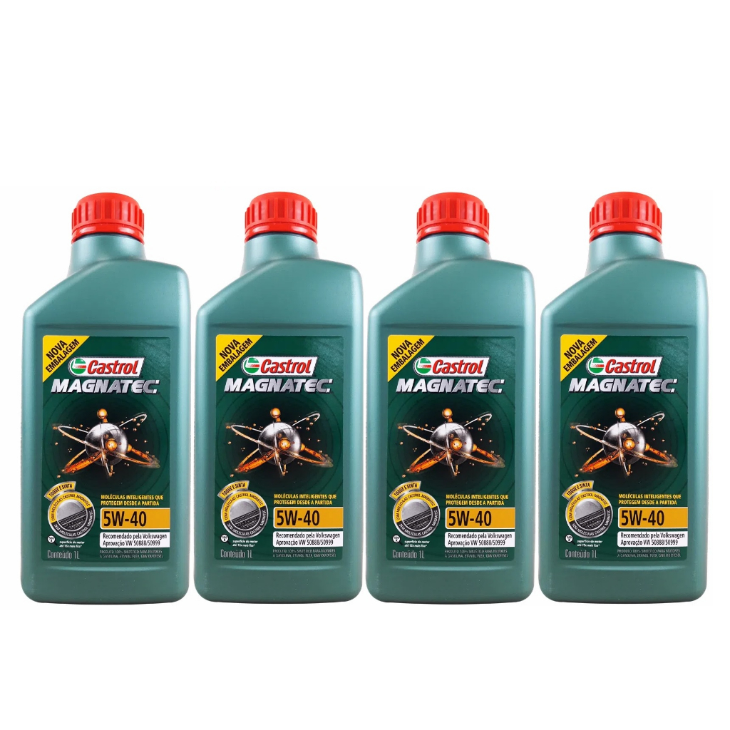 KIT 4 CASTROL 5W40 MAGNATEC VW 508-509