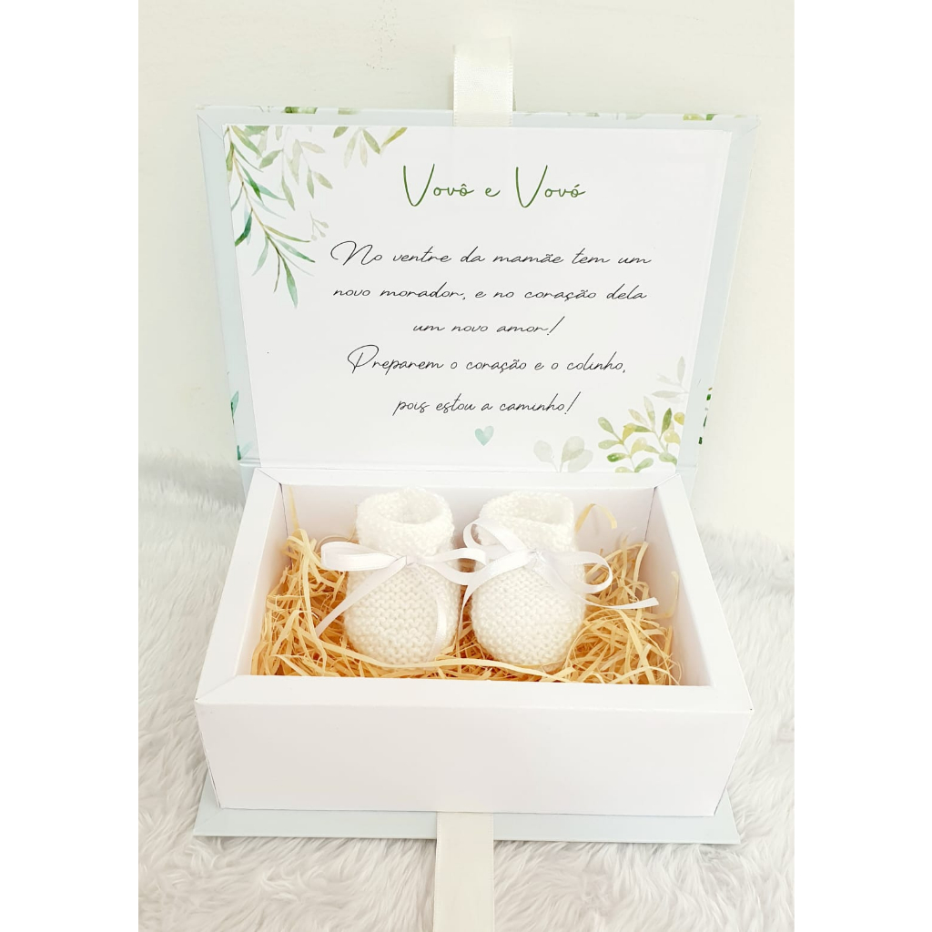 2 Caixa Semi Cartonada (convite Batizado, Anuncio Gravidez)