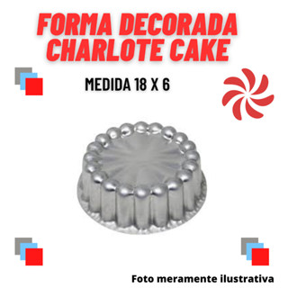 FORMA DECORADA CHARLOTE CAKE - 18X6