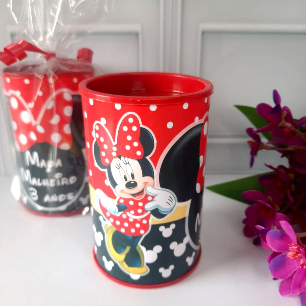 20 Lembrancinhas Cofrinhos Personalizados lembrancinha  de aniversário Minnie ou qualquer tema