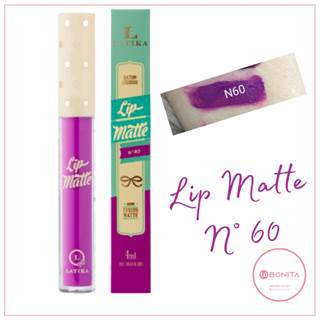 Batom Líquido Latika Lip Matte Latika - N 60