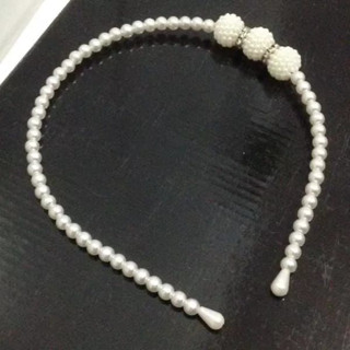 Kit 12 tiaras arquinhos de perola feminino prático