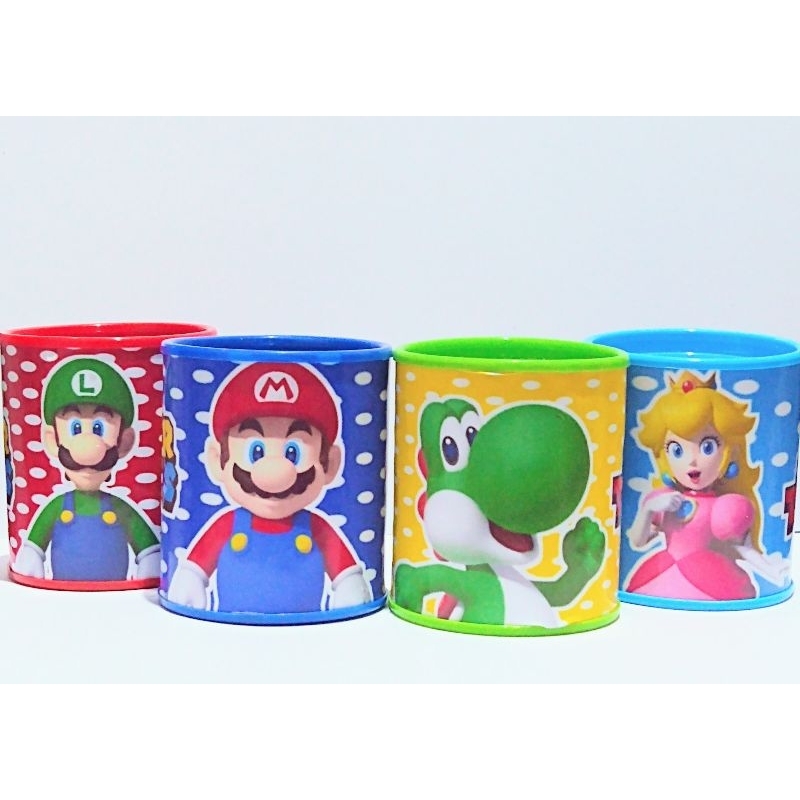 kit 10 cofrinhos 6x7 personalizado tema MARIO BROS/YOSHI/LUIGI/PRINCESA lembrancinha aniversário infantil