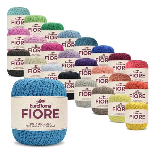 Linha Fiore da Euroroma (Mesma espessura Anne) n°2 - 500m - Crochê / Vestuário / Tricô / Amigurumi Promoção