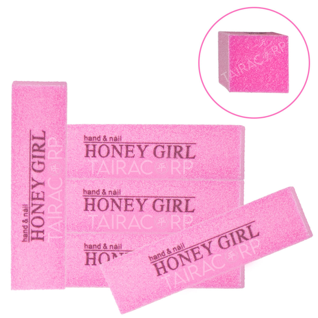 Kit 10 Lixas Honey Girl Bloco Fecha Poro Polir P/unha Em Gel