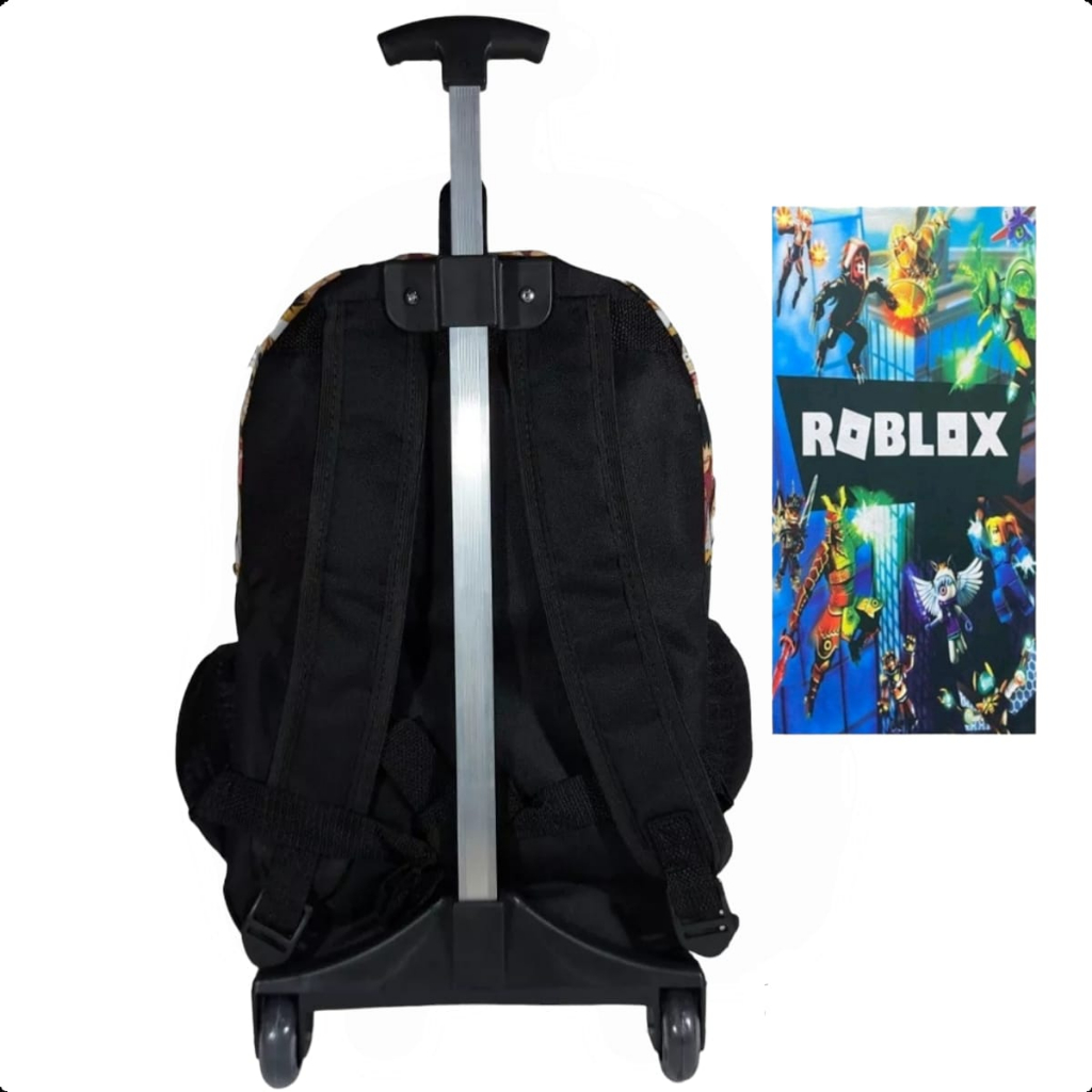 Mochila Rodinha Escolar Juvenil Roblox -Toalha