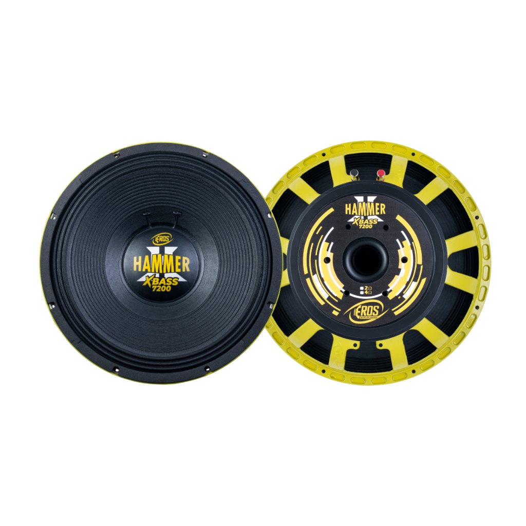 Alto Falante Eros Hammer Xbass 7200 15 Polegadas 2250w 4ohms Amarelo