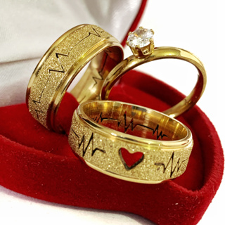 Alianças Coração Diamantada 8mm Batimentos Casamento Noivado em Oferta na Shopee