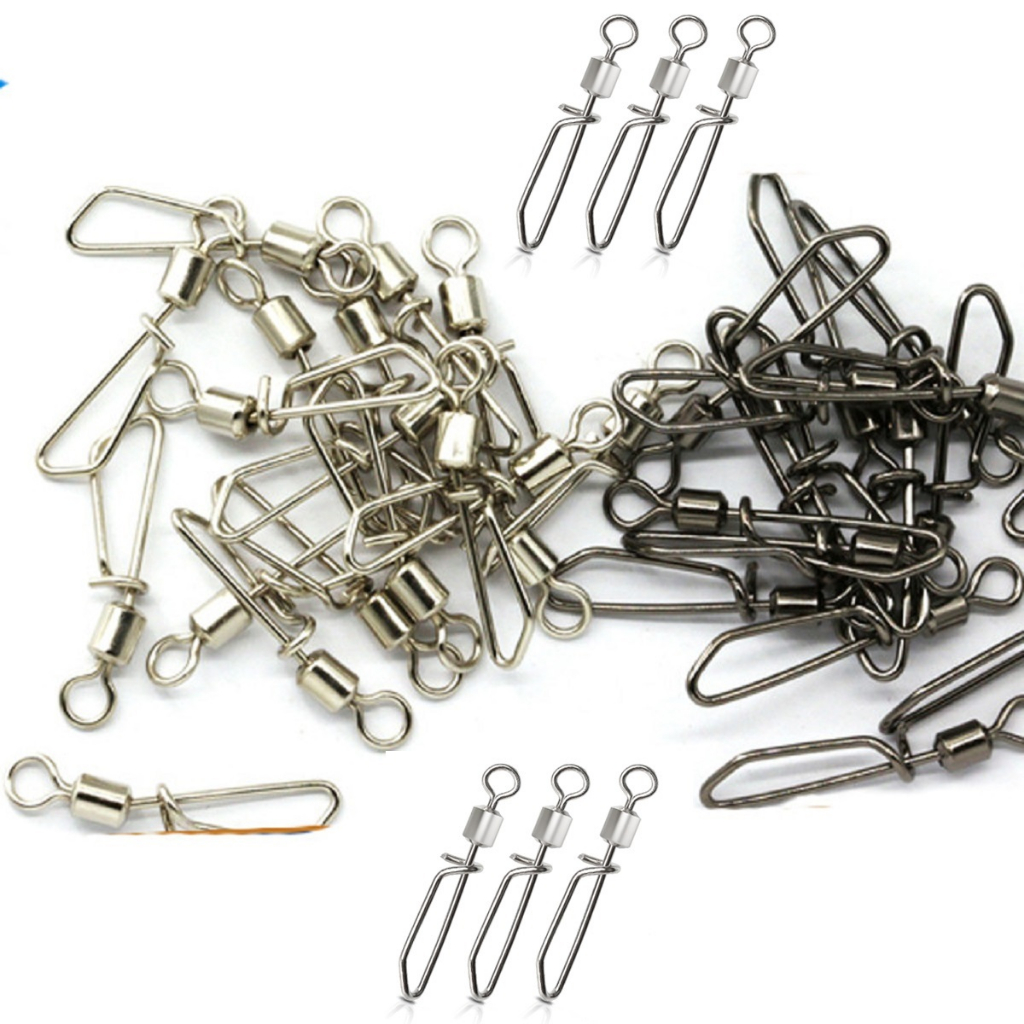 Snap E Girador #6 Rotor Artigo P/ Pesca 22mm - 30 unidades