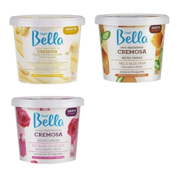 Cera Depilatória Cremosa Micro-ondas Depil Bella 200g