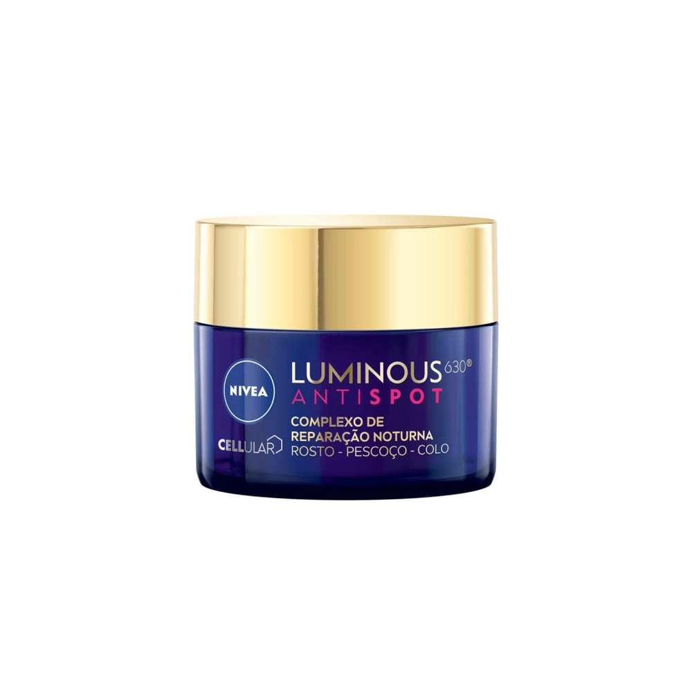 Creme Facial Hidratante Nivea Luminous Antispot NOTURNO Reparação Celular / Clareador - 50 g