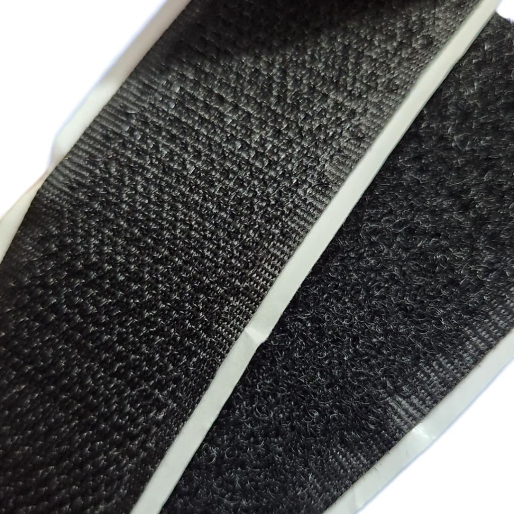 Velcro Adesivo Fecho Contato Autoadesivo 1 Metro 20mm Preto e Branco | Macho e Fêmea Velcro Autocolante
