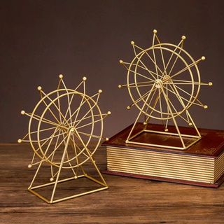 Enfeite Decorativo Roda da Fortuna - Roda Gigante Dourada em Oferta na Shopee